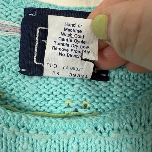 Vintage Woolrich Woman Sweater Top Large Sleeveless Made in USA Cottagecore - Picture 4 of 4